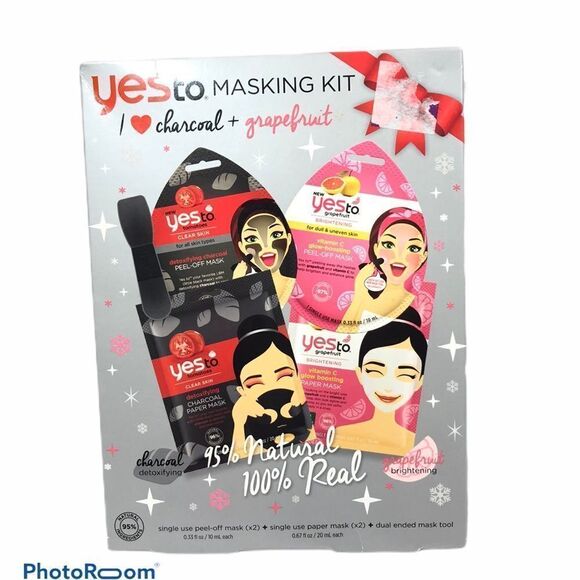 Yes to Masking Kit Brand‎ New Charcoal & Grapefruit - Picture 1 of 7